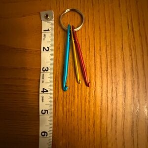 NEW Whimsical Crochet Needle Keychain/Keyring